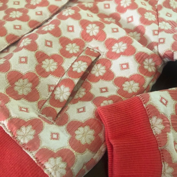 Janie and Jack Floral Bomber Jacket - Picture 3 of 4